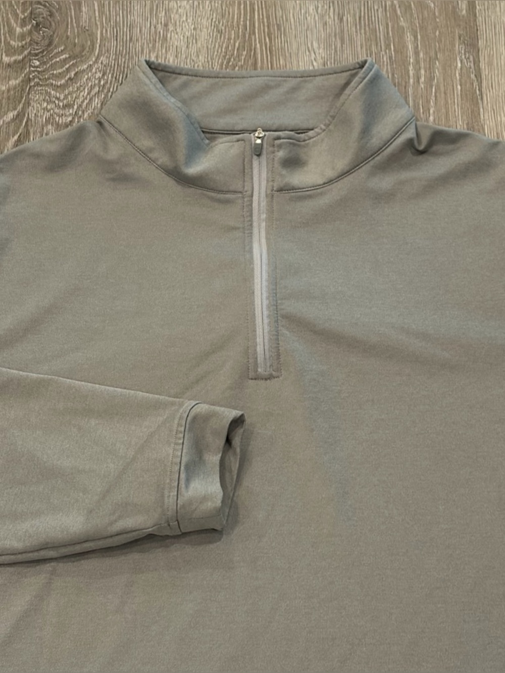 Peter Millar Perth Quarter 1/4 Zip Mens XL Gale Gray Performance Pullover Golf